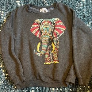 Riot Society Elephant Woman Crewneck